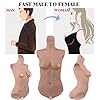 Body en Silicone Faux Seins Gel Remplissage Tasse C/D/E RéAliste Crossdressing MâLe à Femelle Plastron pour Cosplay,Color 1,Basic CCup #4
