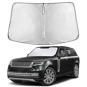 EcoNour Windshield Sunshade Compatible for Land Rover Range Rover Velar 2017-2024 2025 2026, Sun Visor for Front Windshield & Window Sun Shade Cover, UV Heat Blocker & Protector, Car Accessories