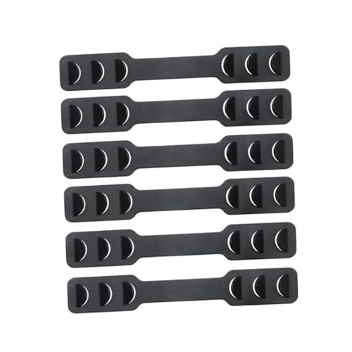 ELAYARD 6 piezas Gancho para Orejas Ajustable para de Negro Soporte Flexible para Protección y Comodidad Actividades al Aire