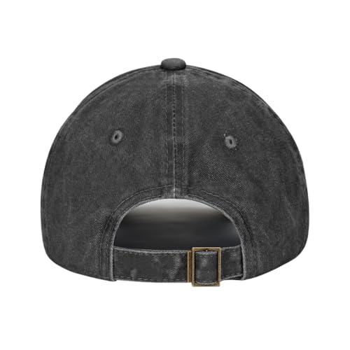 Gorra baseball ajustable vintage negra para mujer y hombre miniatura 4