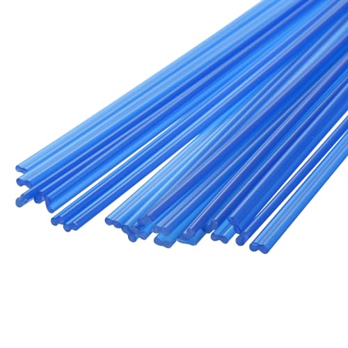 Image of MECCANIXITY 20pcs 8 Inch Plastic Welding Rods PP Welding Strips Welder Rods for Car Bumper, Kayak Repair, Plastic Welder, Blue