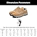 Lzyjckh Safety Trainers Carbon Steel Toe Cap Mens Comfortable Fashion Work Safety Shoes Construction Sneakers Trekking Hiking Outdoor Shoe for Industrial Construction,Khaki,Foot Length 26.5cm