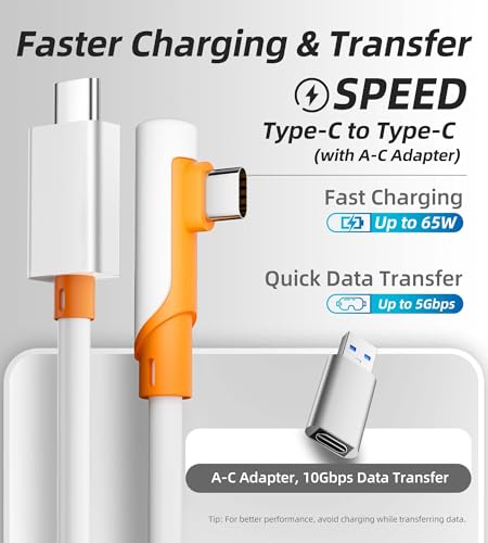 TRANSNOVO Cable Link de 5M Compatible con Meta Quest 3/3S/2/Pro/Pico 4, Accesorios de VR para Juegos de PC/Steam VR, Cable Tipo-C Mejorado de Transferencia de Alta Velocidad con Adaptador USB 3.0 - imagen 3