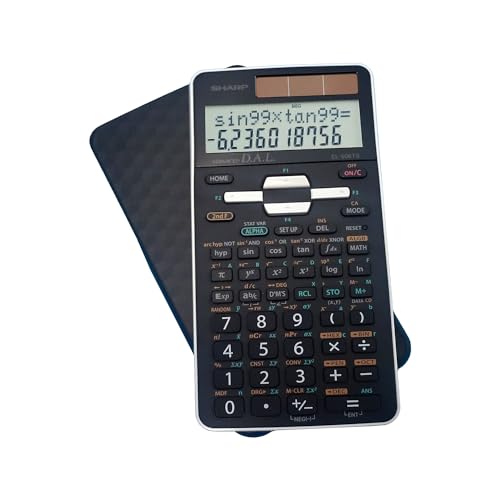 Calculatrice scientifique Sharp EL-506TSBBW noire, outil mathématique d'algèbre