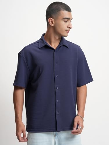 Image of Highlander Men's Solid Loose Fit Shirt