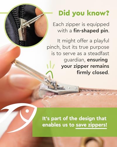Image of Zlideon Universal Zipper Repair Kit for Plastic & Metal Zippers Multipack - 5pcs, Black | Instant Zipper Pull Replacement Slider for Denim, Jacket, Winter Coat | Easy to Install | Made in Germany