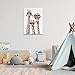 Giraffe Family Canvas Wall Art Animal Poster Prints Picture With Frame for Living Room Bedroom Nursery Office Kids Room Decor Gifts for Boy Girl and Babies(Lovely Giraffe, 16inchx12inch)