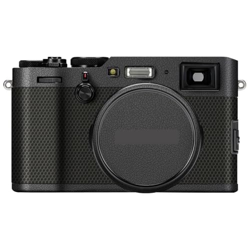 Film protection X100F en vinyle noir style cuir pour boîtier Fujifilm