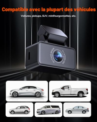 Caméra arrière 2.7K VANTRUE E360 E2 capteur Starvis 2 vision nocturne - 5