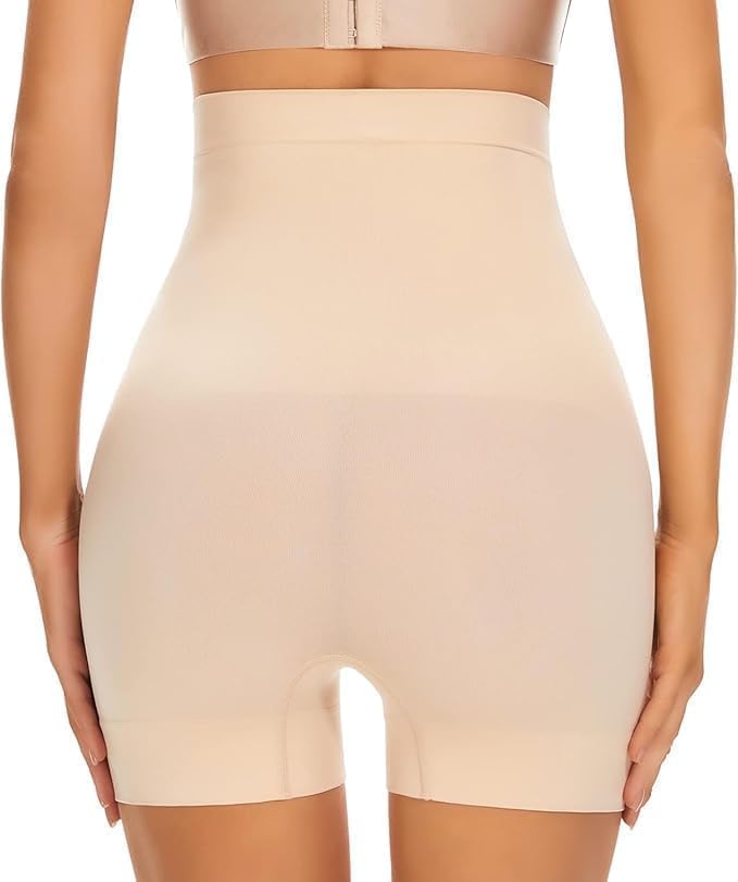Women's High Waist Shapewear Shorts, Tummy Control Body Shaper Tummy Control Slimming Body Shapewear for Belly, Perfect for Dresses, Saree [Free Size]-picture-13