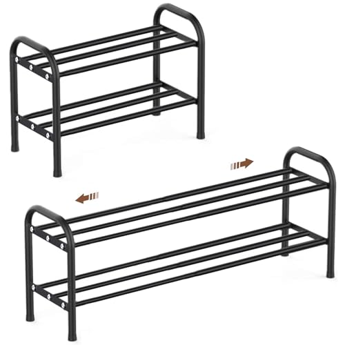 Schuhregal Schmal Ausziehbar Platzsparend Schuhregal Adjustable Expandable...