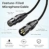 Ltemziiy XLR Cable 1M, Male to Female XLR to XLR Balanced Microphone Cable, Gold-Plated 3-Pin, 22AWG Oxygen-Free Copper (OFC), Shielded Braided Mic Cord – 1 Metre (1 Pack) #3