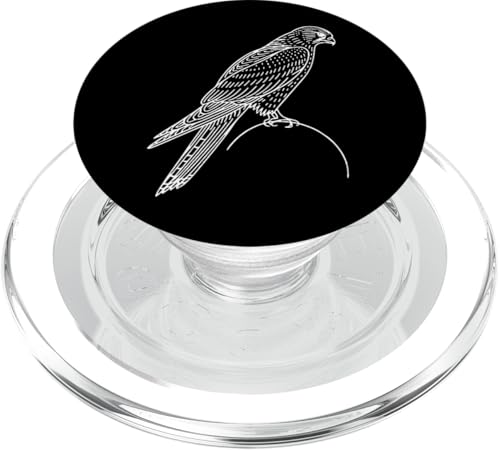 Line Art Bird Ornitólogo Gyrfalcon PopSockets PopGrip para MagSafe