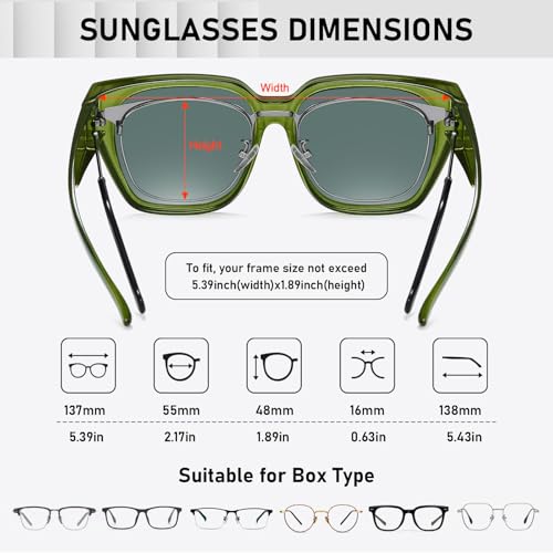 Image of HAOLOTA Polarized Sunglasses for Men Women Designer Driving Glasses Lightweight UV400 Protection