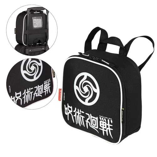 Kit Mochila De Rodinhas Lancheira Estojo Jujutsu Anime