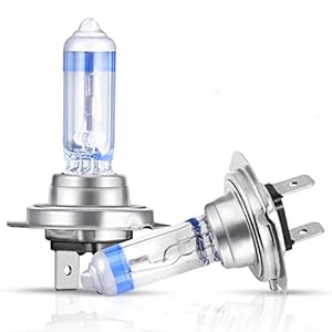 2 x H7 Upgraded Version 12V/55W Headlight Bulbs, Bright and High Penetration, H7 Halogen Headlamp Night Breaker Bright…