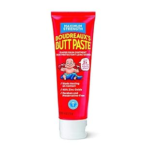 Boudreaux’s Butt Paste Diaper Rash Ointment | Maximum Strength | 4-Ounces Tube | 1-Unit