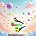 BWESOO 3pcs Random Color Floating Blow Pipe Balls, Floating Blow Pipe & Balls Balance Blowing, Stress Reliever Balance Blowing Party Supplies