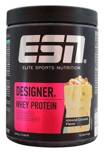 ESN Designer Whey Protein Almond Coconut Flaver Getränkepulver 3er Pack (3 x 300g)