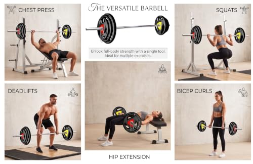 Image of DREAM FIT Premium 5 feet Straight Rod || 25mm thick || Chrome Plated || with pair of spring locks || multipurpose barbell bar for home gym || Weight Lifting Bar || Gym Bar || Gym Rod || Home Fitness