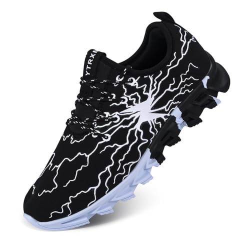 YTRXM Little/Big Boys Running Sneakers Lightweight Slip on Tennis Shoes