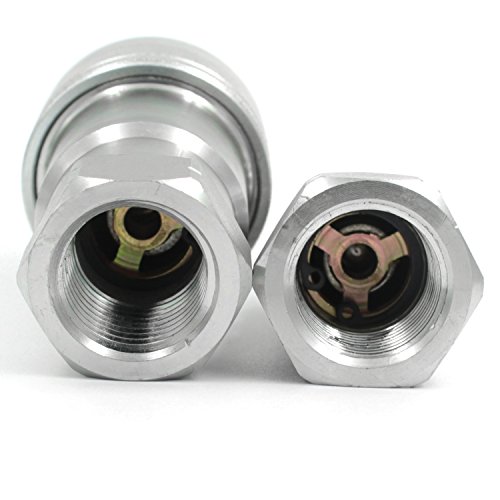 2 Sets Ag 1/2" Hydraulic Quick Connect Tractor Couplers, Ball Pioneer Style Iso 5675 W/ Dust Caps #TOP4