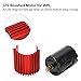 370 Brushed Motor with Heat Sink 2 Speed Metal Gear Brushed Motor with Heat Sink for WPL RC Car(red) Sportinggoods Car Model Accessories