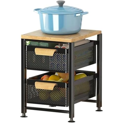 Ohget �L�b�`�����S�� ���[���b�N 2�i �����o���� �L���X�^�[�t�� �X�`�[�� �X���� 30cm ������/�������[ �䏊�p ��30*���s��39.5*����46cm