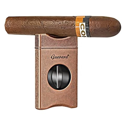 V-Cut Cigar Cutter - V-Shaped Stainless Steel Blade for Cigars up to a Large 60+ Ring Gauge - Ergonomic Design & Gift Box Included (Rose) Cover
