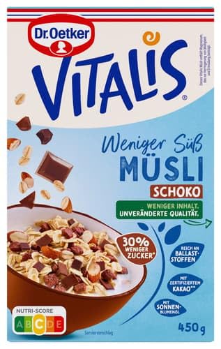 Vitalis Weniger Süß Schoko Müsli (0.45 kg)