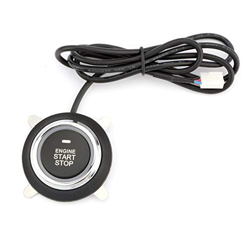 Partol Car Alarm System Push Start System Smart Key Pke Car Security Alarm Passive Keyless Entry Engine Start Stop Push Button Remote Starter Shock Sensor Alarm Universal For Most 12V Cars #TOP5