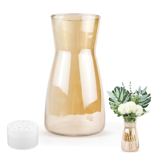 Blumenvase Vasen aus Glas Klarglas Vase für Blumen Glasvase für Tischdeko...