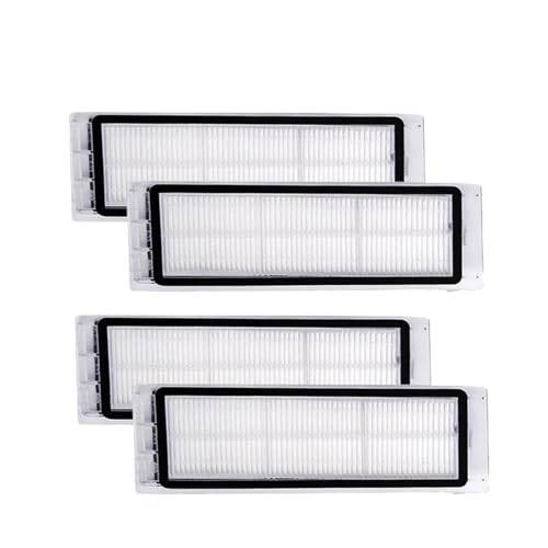 Washable Dust Bin Filter Accessories, Compatible for Roborock S5 Max S50 S55 S6 S6Pure E4 E5 S6MaxV Robot Vacuum Cleaner HEPA Filter(4PCS)
