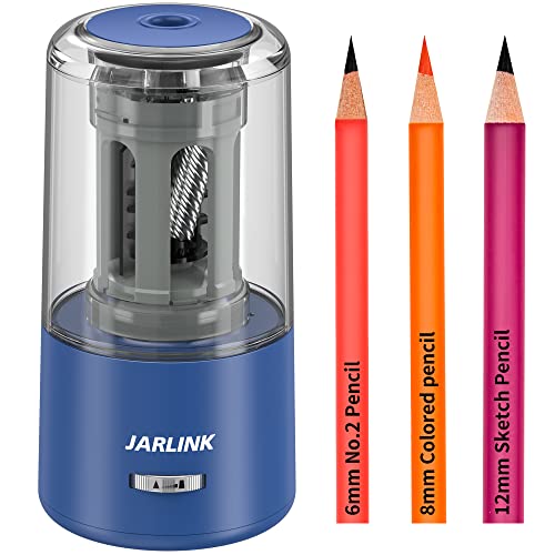 JARLINK Electric Pencil Sharpener, Heavy Duty Pencil Sharpener for 6