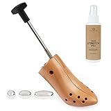 FootFitter One-Way High Heel Shoe Stretcher for 3” to 6” Heels/Pumps - One High Heel Stretcher & 4oz. Shoe Stretch Spray - Women's Medium (US 6.5-8)