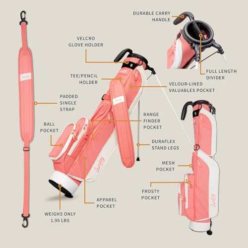 Image of The Original Sunday Golf Loma Bag, 31 Inches | Lightweight Golf Bag, With Strap & Stand, Easy to Carry, For Driving Range, Par 3 & Executive Courses