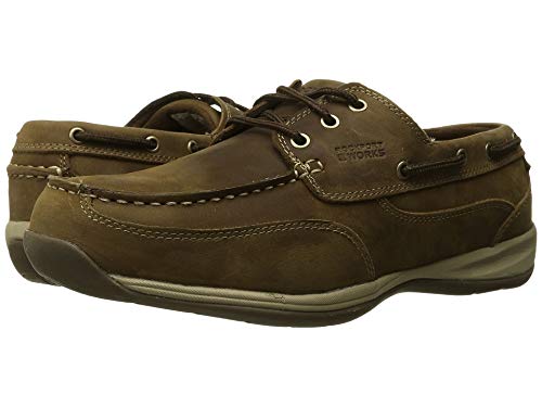 Image of Rockport Works Men's Sailing Club 3 Eye Tie Boat Shoe