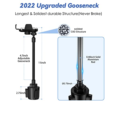 Lopnord Cup Holder Phone Mount For Car, Wireless Car Charger Compatible With Iphone 14 13 12 11 Pro, Auto Clamping Wireless Charging For Samsung Galaxy S23 S23+ S22 S22+ S21 S21+ S20 S10 S9 #TOP3