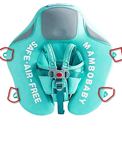 UPF 50+ UV Sun Protection Canopy for mambobaby Float Swim Trainer (Green)