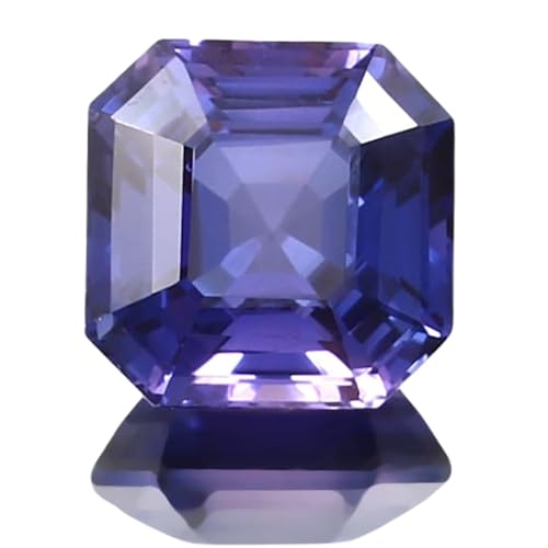 Saphir naturel violet de Ceylan 11x11mm taillé en Asscher pour création de bijoux uniques GH_NAT_09320