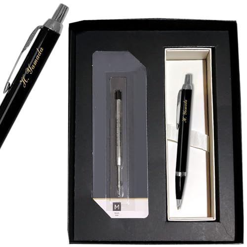 PARKER ボールペン 黒 未使用 専用ボックス・替芯付き Amazon | 名入れ 【純正 替え芯セット ギフトBOX】 パーカー IM