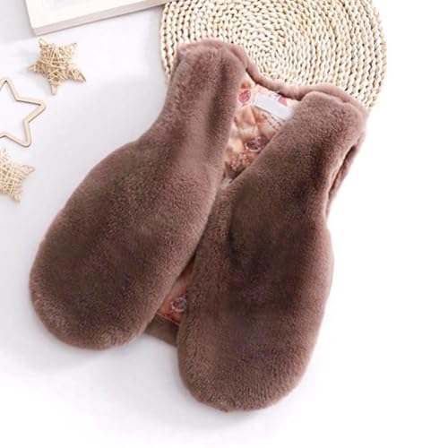 Girls' Sherpa Fleece Vest Jackets Zipper Warm Sleeveless Waistcoat Winter Fall Flannel Vest Coat Children Waistcoat2