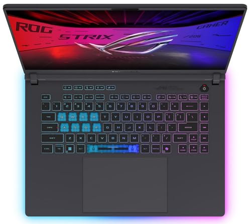 Image of EXCaliberPC [2025] ASUS ROG Strix G16 G615JHR-DS74 (Intel Core i7-14650HX, 64GB DDR5 RAM, 1TB NVMe SSD, NVIDIA GeForce RTX 5050, 16 inch FHD+ 165Hz, Windows 11) Gaming Laptop