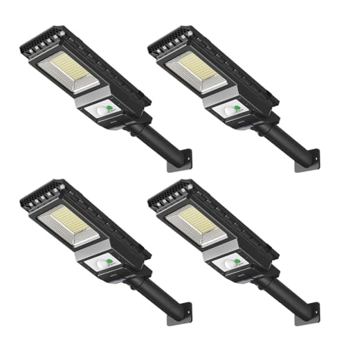 GOOPEEG Luces Solares Luz Exterior Luces solares for exteriores con sensor de movimiento y LED seguridad Decoración de Patio(4 Pack)