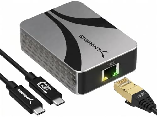 SABRENT Thunderbolt/USB4 to 10GbE on Amazon