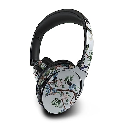 Image of MightySkins Skin Compatible with Bose QuietComfort 45 Headphones Chinoiserie Fabric | Protective, Durable, and Unique Vinyl Decal wrap Cover | Easy to Apply | Made in The USA