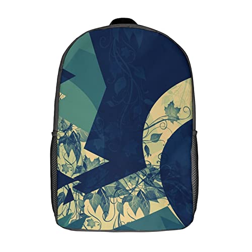 Sac à dos classique artistique étanche avec grand compartiment 17"