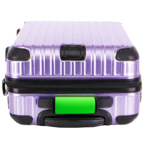 Image of Neoprene Luggage Handle Wrap-Luggage Identifiers For Suitcase Unqiue Bright Neon Green Luggage Tags /Markers For Travel Accessories Bag