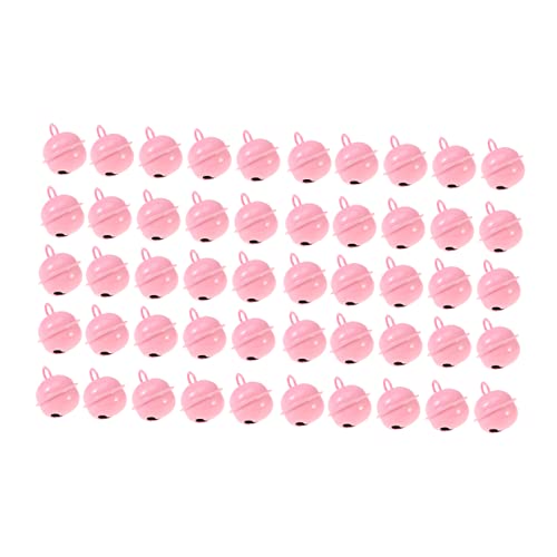 Veemoon 50 Pcs 22mm Painted Jingle Bells Metal Round Mini Bells for Christmas Decor Christmas Decor DIY Crafts