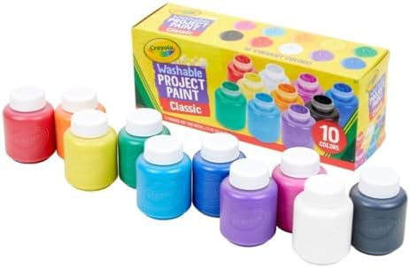 （10:30時点） クレヨラ (Crayola) ボトル絵の具 10色セット 水で簡単に落とせる クラシック 541205 正規品